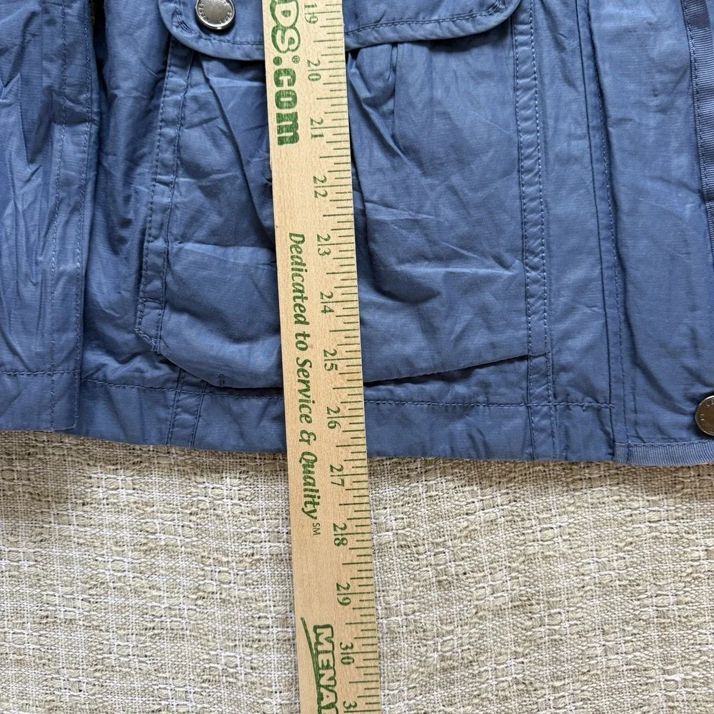 Reset Fifty Seven Blue Hooded Utility Jacket Coat Women L Field Outdoor Gorpcore